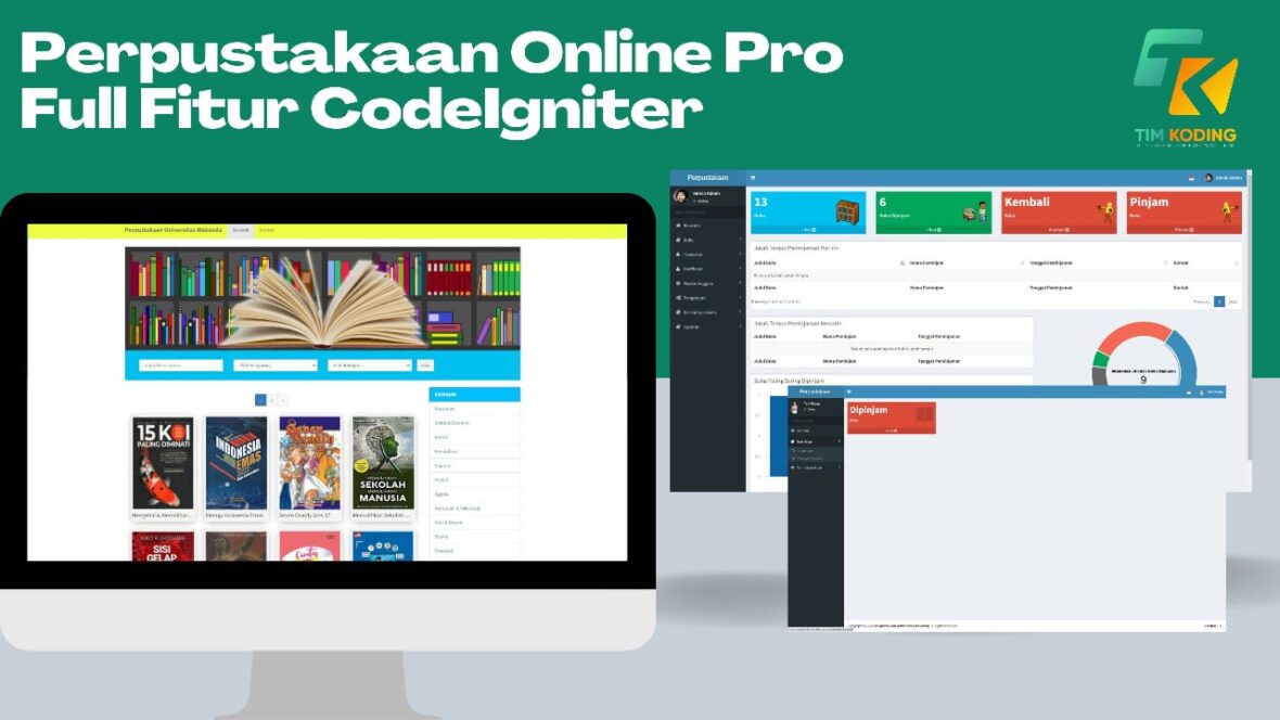 Aplikasi Perpustakaan Online Full Fitur CodeIgniter