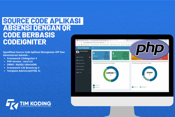 Source Code Aplikasi Absensi Dengan QR CODE Berbasis CodeIgniter