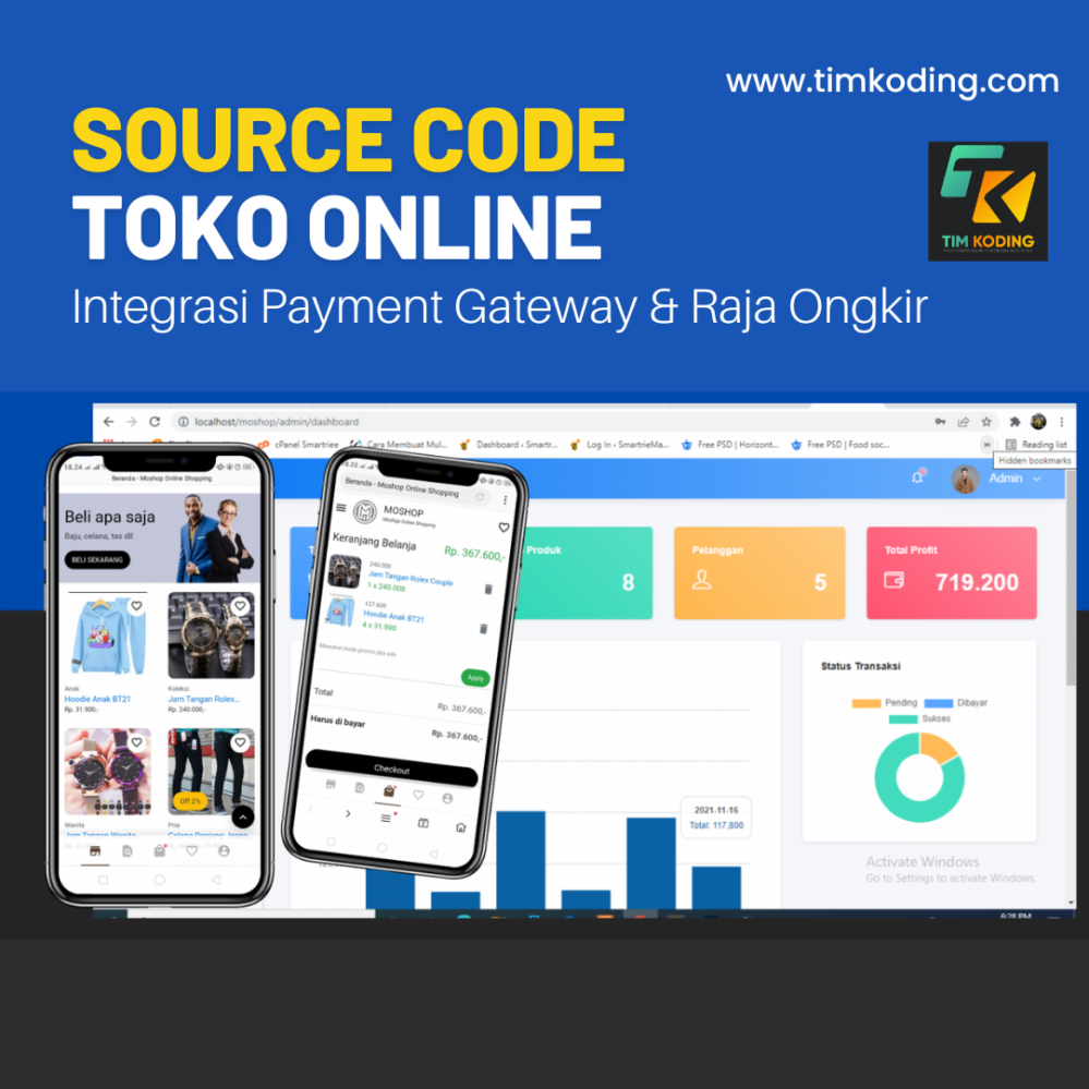 APLIKASI TOKO ONLINE MOBILE SHOP RESPONSIF TERINTEGRASI MIDTRANS PAYMENT GATEWAY DAN RAJA ONGKIR BERBASIS CODEIGNITER